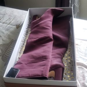 Zara Satin Boots....end of year closet clean out